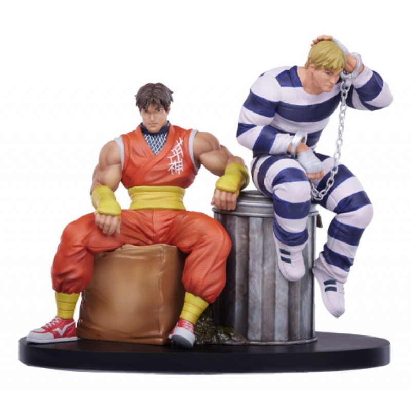 STREET FIGHTER CODY AND GUY STATUA FIGURE PCS PREMIUM COLLECTIBLES STUDIOS