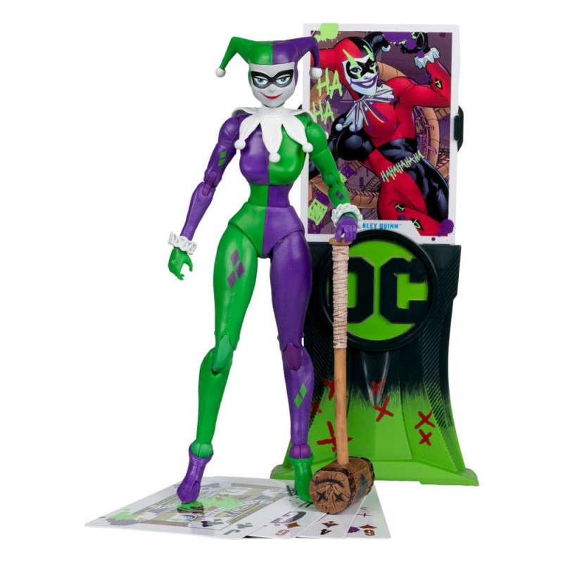 MC FARLANE DC MULTIVERSE HARLEY QUINN JOKERIZED GOLD LABEL 18CM ACTION FIGURE