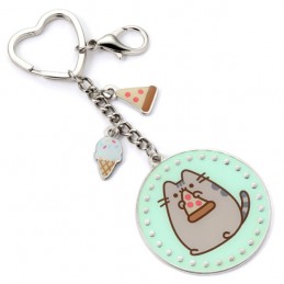 CARAT PUSHEEN THE CAT METAL KEYCHAIN WITH CHARMS