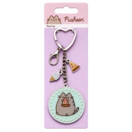 CARAT PUSHEEN THE CAT METAL KEYCHAIN WITH CHARMS