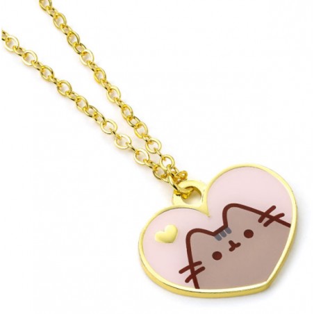 PUSHEEN THE CAT CUORE COLLANA