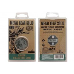 FANATTIK METAL GEAR SOLID 2 RAIDEN METAL COLLECTIBLE COIN