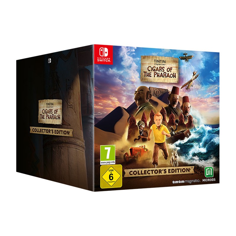 NINTENDO TINTIN REPORTER I SIGARI DEL FARAONE COLLECTOR'S EDITION SWITCH NUOVO