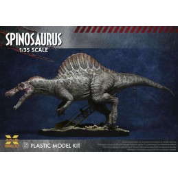 X-PLUS JURASSIC PARK SPINOSAURUS 1/35 MODEL KIT FIGURE DIORAMA