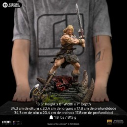 IRON STUDIOS MASTERS OF THE UNIVERSE HE-MAN UNLEASHED ART SCALE DELUXE 1/10 STATUE FIGURE