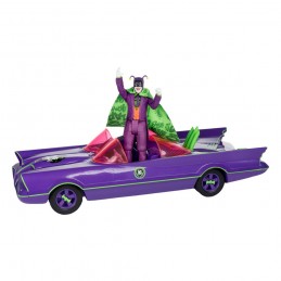 DC RETRO BATMAN '66 BATMOBILE CON JOKER ACTION FIGURE MC FARLANE