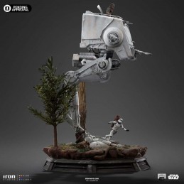 STAR WARS AT-ST AND CHEWBACCA ART SCALE 1/20 STATUA FIGURE IRON STUDIOS