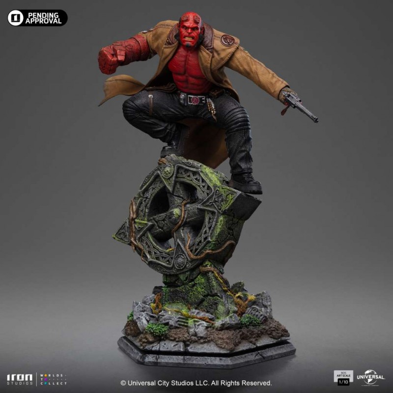 HELLBOY 2 BDS ART SCALE HELLBOY 1/10 STATUA FIGURE IRON STUDIOS