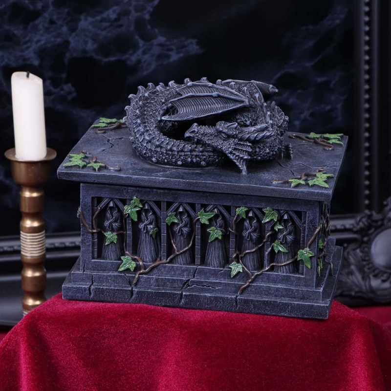 DRAGON TAROT CARD BOX SCATOLA STATUA NEMESIS NOW