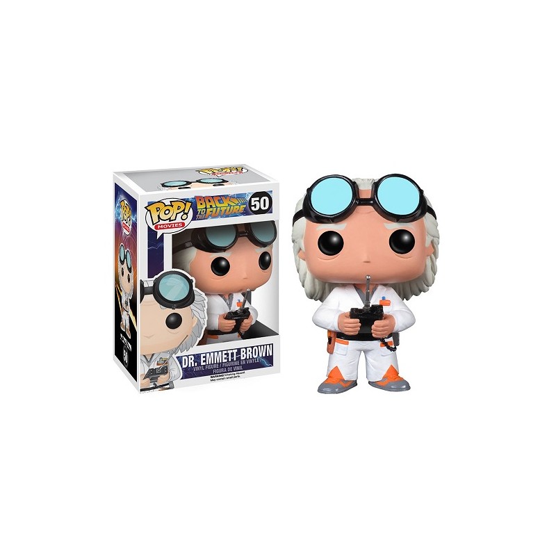 FUNKO POP! BACK TO THE FUTURE DR. EMMETT BROWN 50 BOBBLE HEAD KNOCKER FIGURE FUNKO