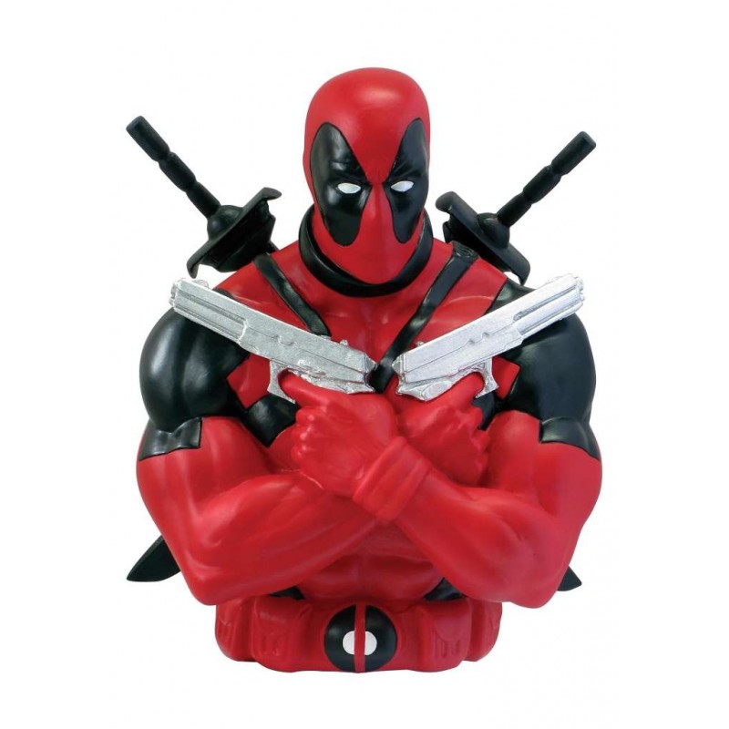 MONOGRAM MARVEL DEADPOOL BUST BANK FIGURE