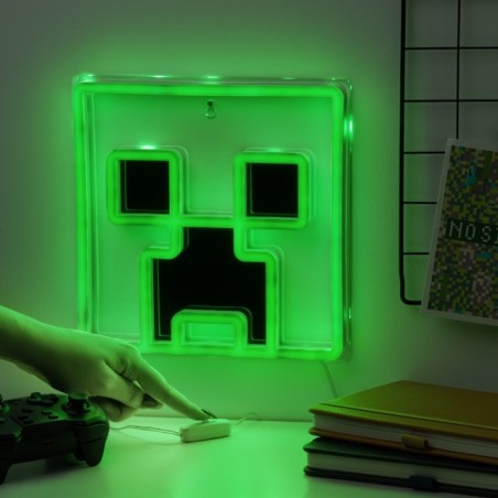 MINECRAFT CREEPER LED NEON LIGHT LAMPADA