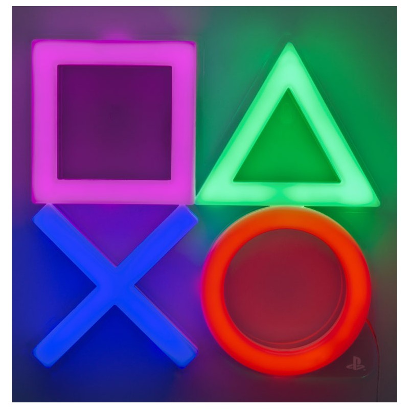 PLAYSTATION SYMBOLS LED NEON LIGHT LAMPADA PALADONE PRODUCTS