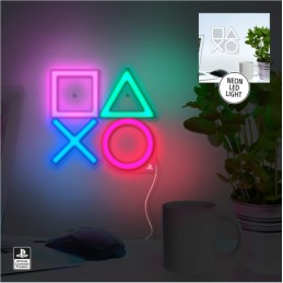 PLAYSTATION SYMBOLS LED NEON LIGHT LAMPADA PALADONE PRODUCTS