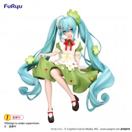 FURYU HATSUNE MIKU FLOWER FAIRY CLOVER VERSION NOODLE STOPPER FIGURE STATUE