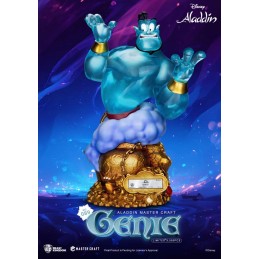 DISNEY ALADDIN GENIE MASTER CRAFT STATUA RESINA FIGURE BEAST KINGDOM