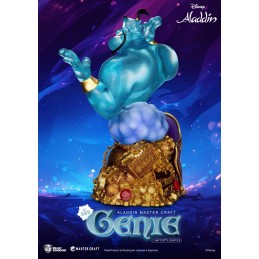 DISNEY ALADDIN GENIE MASTER CRAFT STATUA RESINA FIGURE BEAST KINGDOM