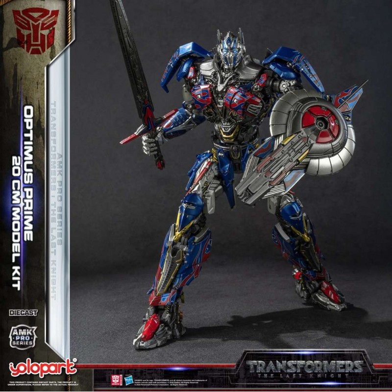 YOLOPARK TRANSFORMERS THE LAST KNIGHT OPTIMUS PRIME MODEL KIT AMK PRO SERIES ACTION FIGURE