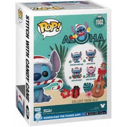 FUNKO POP! LILO AND STITCH STITCH WITH CANDY CANE BOBBLE HEAD FIGURE FUNKO