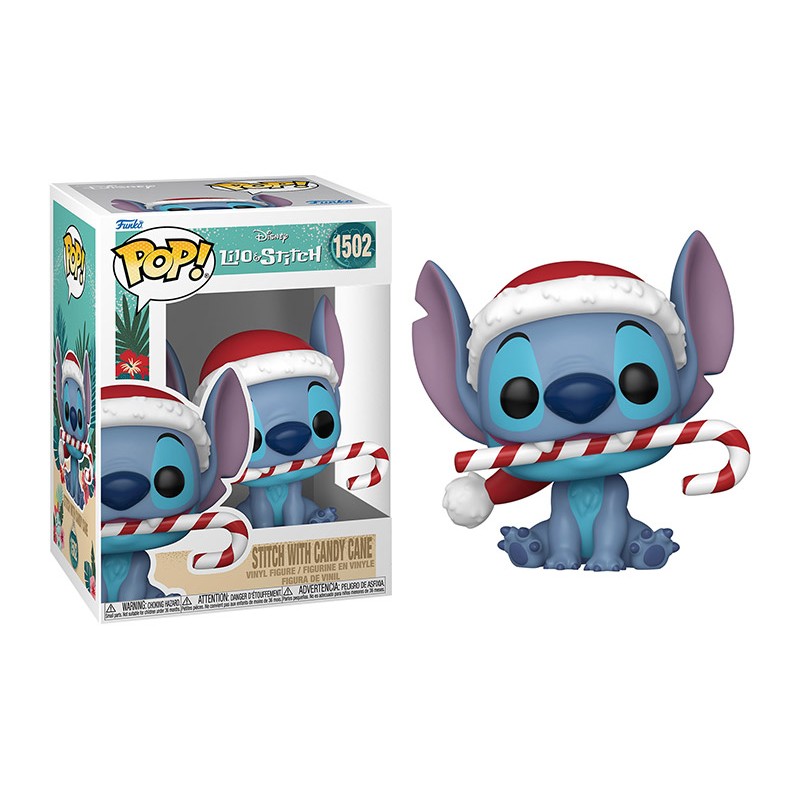 FUNKO POP! LILO AND STITCH STITCH WITH CANDY CANE BOBBLE HEAD FIGURE FUNKO