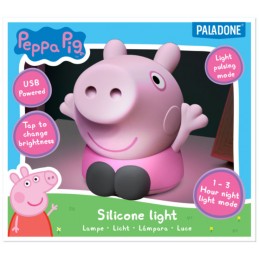 PEPPA PIG SILICONE LIGHT LAMPADA 15CM PALADONE PRODUCTS