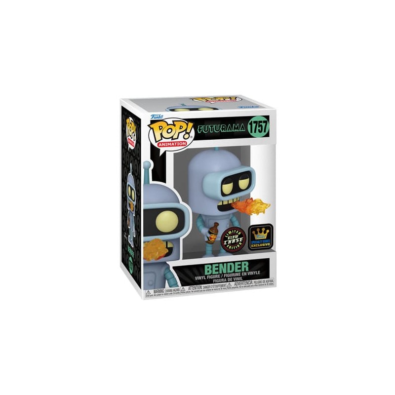 FUNKO POP! FUTURAMA BENDER CHASE EDITION BOBBLE HEAD FIGURE FUNKO