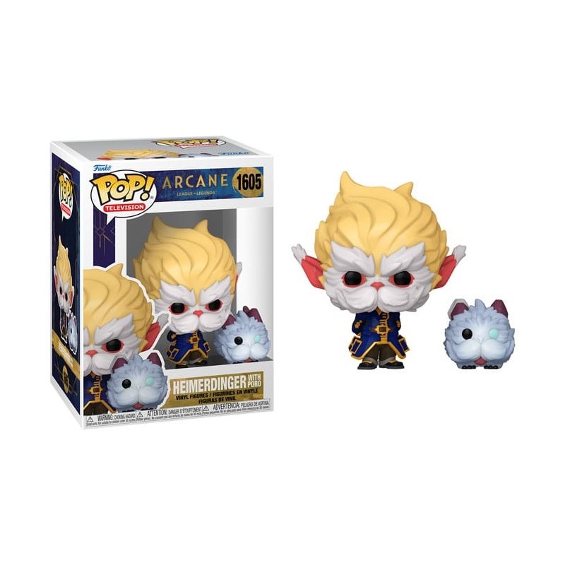 FUNKO POP! ARCANE LEAGUE OF LEGENDS HEIMERDINGER WITH PORO BOBBLE HEAD FIGURE FUNKO