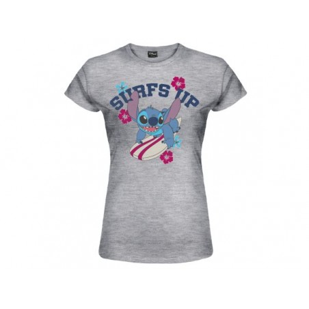 MAGLIA T SHIRT DONNA LILO AND STITCH SURFS UP STITCH