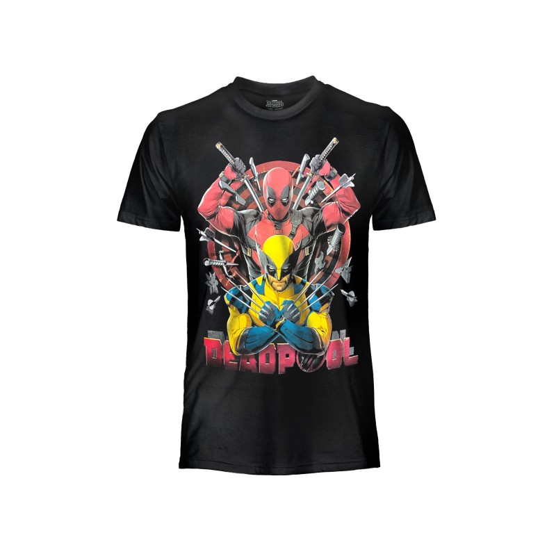 MAGLIA T SHIRT MARVEL STUDIOS DEADPOOL AND WOLVERINE