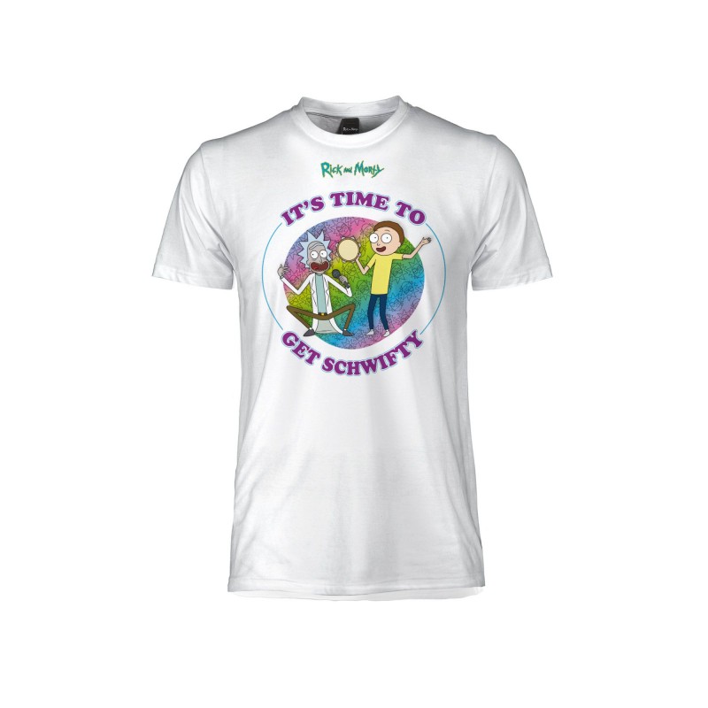 MAGLIA T SHIRT RICK AND MORTY IT'S TIME TO GET SCHWIFTY