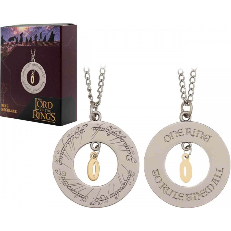 IL SIGNORE DEGLI ANELLI THE ONE RING NECKLACE COLLANA FANATTIK