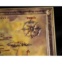 FANATTIK THE LORD OF THE RINGS METAL MAP REPLICA