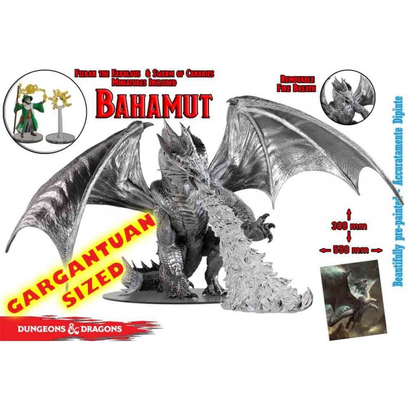 WIZKIDS DUNGEONS AND DRAGONS ICONS OF THE REALMS GARGANTUAN BAHAMUT FIGURE