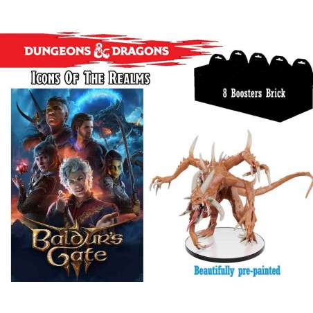 ICONS OF THE REALMS BALDURE'S GATE 8X BOOSTER BRICK MINIATURE