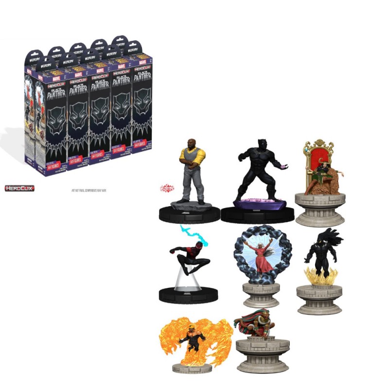 WIZKIDS MARVEL HEROCLIX BLACK PANTHER 10X BOOSTER BRICK MINIATURES