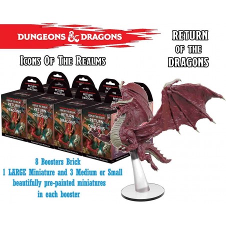 ICONS OF THE REALMS RETURN OF THE DRAGONS 8X BOOSTER BRICK MINIATURE