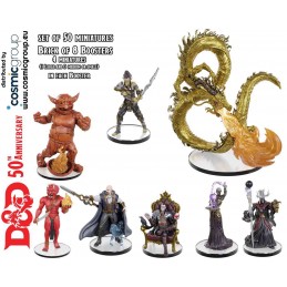 WIZKIDS ICONS OF THE REALMS 50TH ANNIVERSARY 8X BOOSTER BRICK MINIATURES