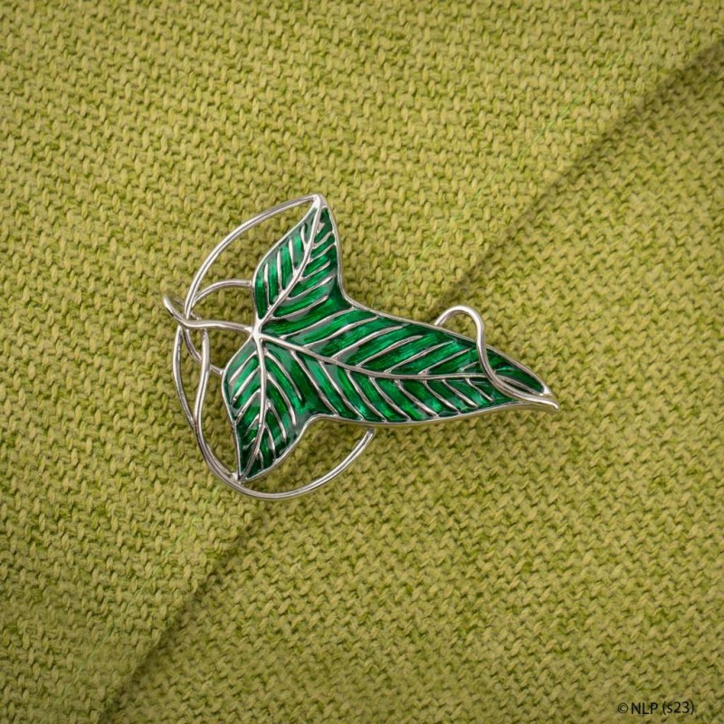 IL SIGNORE DEGLI ANELLI LOREN LEAF PIN BROOCH SPILLA REPLICA CINEREPLICAS