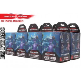 WIZKIDS ICONS OF THE REALMS SEAS AND SHORES 8X BOOSTER BRICK MINIATURES