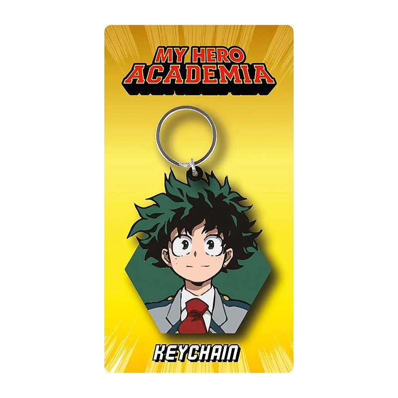 MY HERO ACADEMIA DEKU FACE PORTACHIAVI IN GOMMA PYRAMID INTERNATIONAL