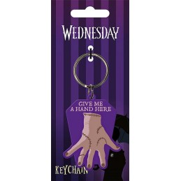 PYRAMID INTERNATIONAL WEDNESDAY GIVE ME A HAND HERE RUBBER KEYCHAIN