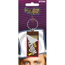 PYRAMID INTERNATIONAL WILLY WONKA AND THE CHOCOLATE FACTORY BAR RUBBER KEYCHAIN