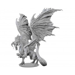 THE ARMY PAINTER DUNGEONS AND DRAGONS NOLZUR'S UNPAINTED ADULT BLACK DRAGON MINIATURE