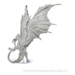 DUNGEONS AND DRAGONS NOLZUR'S UNPAINTED ADULT BLACK DRAGON MINIATURE THE ARMY PAINTER