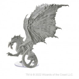 DUNGEONS AND DRAGONS NOLZUR'S UNPAINTED ADULT BLACK DRAGON MINIATURE THE ARMY PAINTER