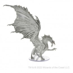 THE ARMY PAINTER DUNGEONS AND DRAGONS NOLZUR'S UNPAINTED ADULT BLACK DRAGON MINIATURE