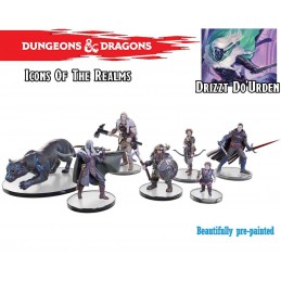 ICONS OF THE REALMS LEGEND OF DRIZZT 35TH TABLETOP COMPANIONS SET 7X MINIATURE WIZKIDS