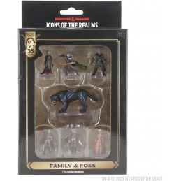 ICONS OF THE REALMS LEGEND OF DRIZZT 35TH FAMILY AND FOES SET 7X MINIATURE WIZKIDS