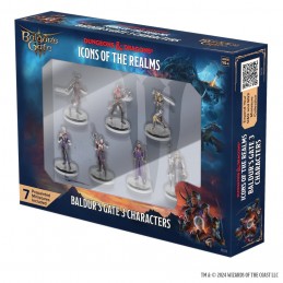 ICONS OF THE REALMS BALDUR'S GATE 3 CHARACTERS SET 7X MINIATURE WIZKIDS