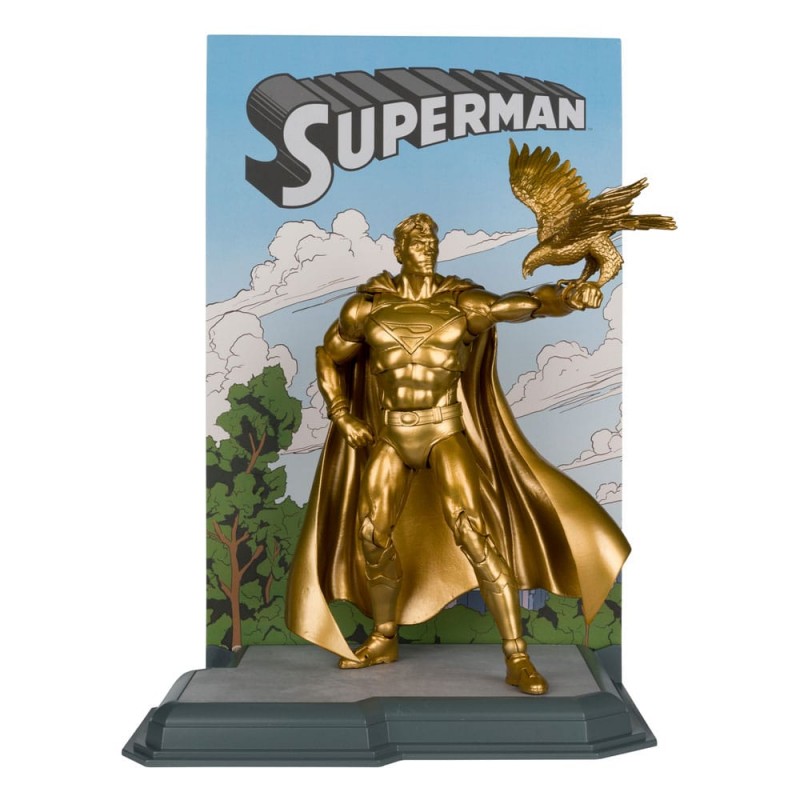 DC MULTIVERSE SUPERMAN CENTENNIAL PARK TRIBUTE GOLD LABEL ACTION FIGURE MC FARLANE